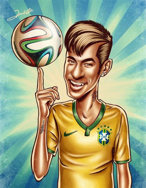 Desenho animado do Neymar Jr